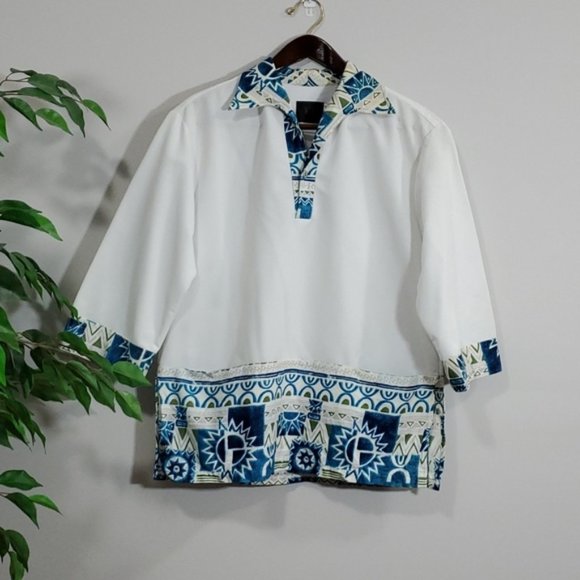 Vintage Liberty House Blouse Smock Hawaiian - Picture 1 of 13